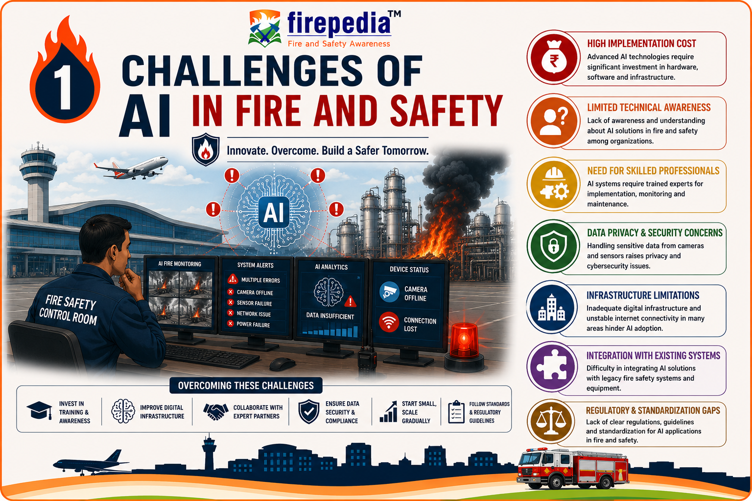 Challenges of AI adoption in fire and safety